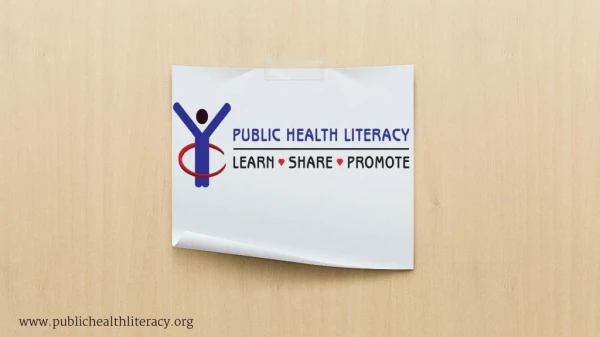 Public Health Literacy