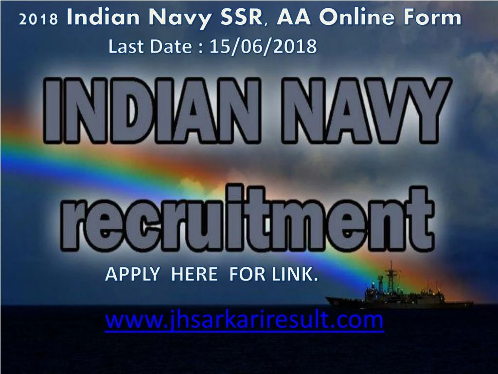2018 indian navy ssr aa online form last date