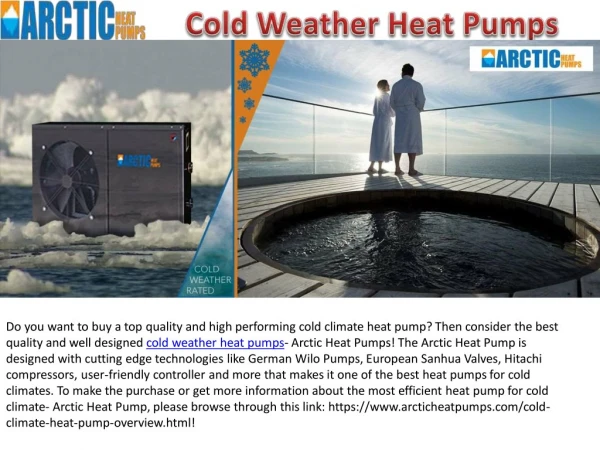 Best Quality Cold Weather Heat Pumps