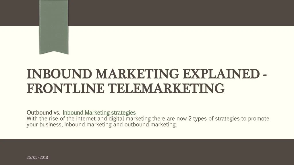 inbound marketing explained frontline telemarketing