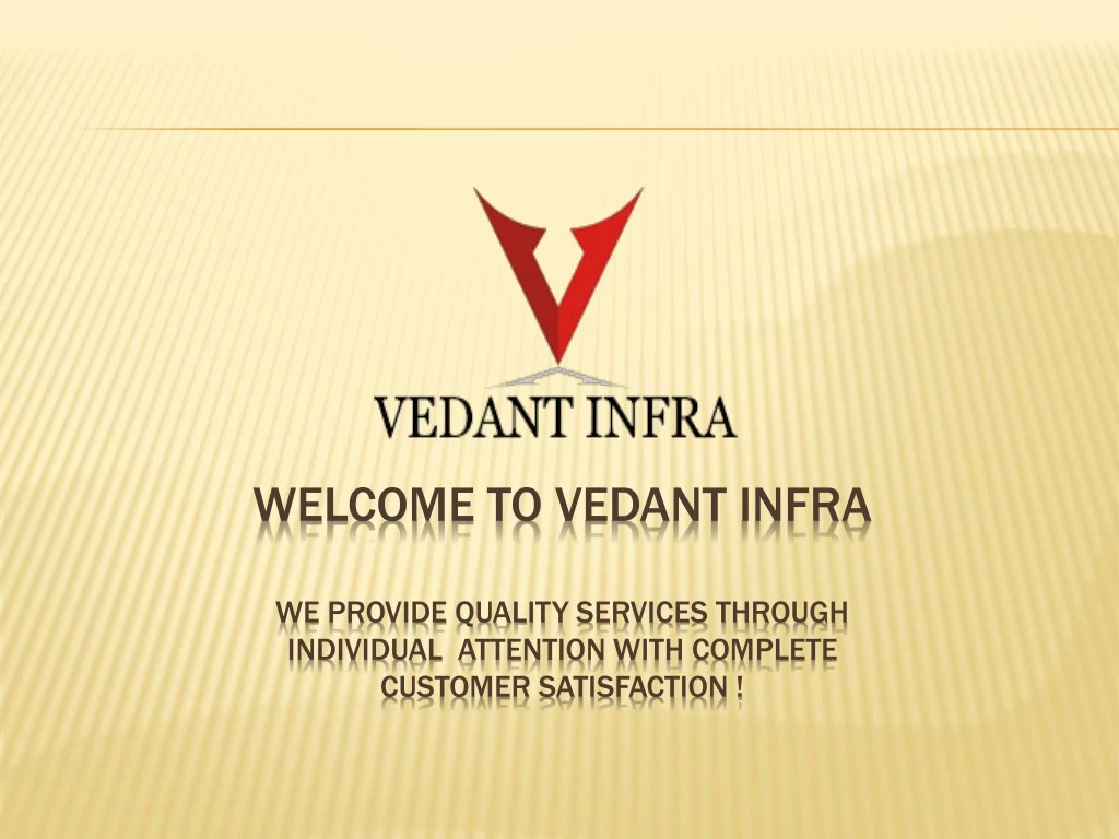 welcome to vedant infra