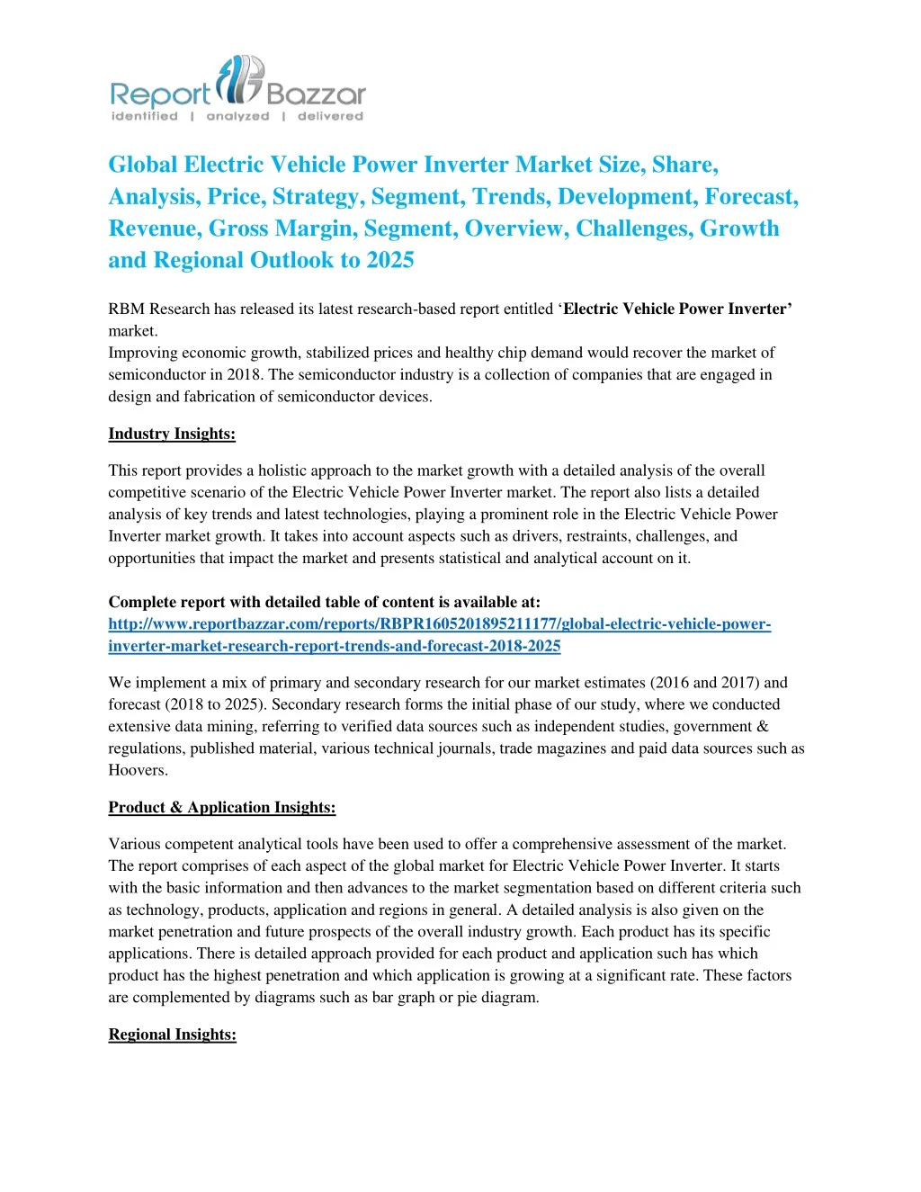 global electric vehicle power inverter market