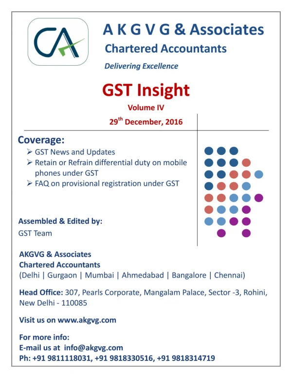 We Offer You GST Consultants in India