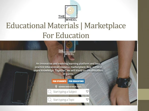 Educational Materials | Marketplace For Education-The wheel