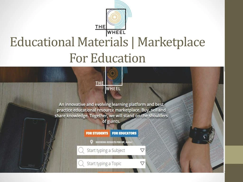 educational materials marketplace for education