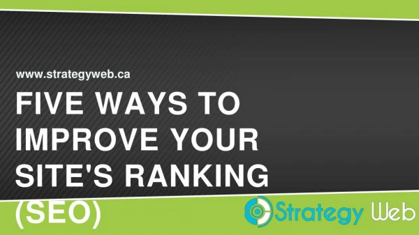 How to Improve your Site Ranking - SEO Scarborough