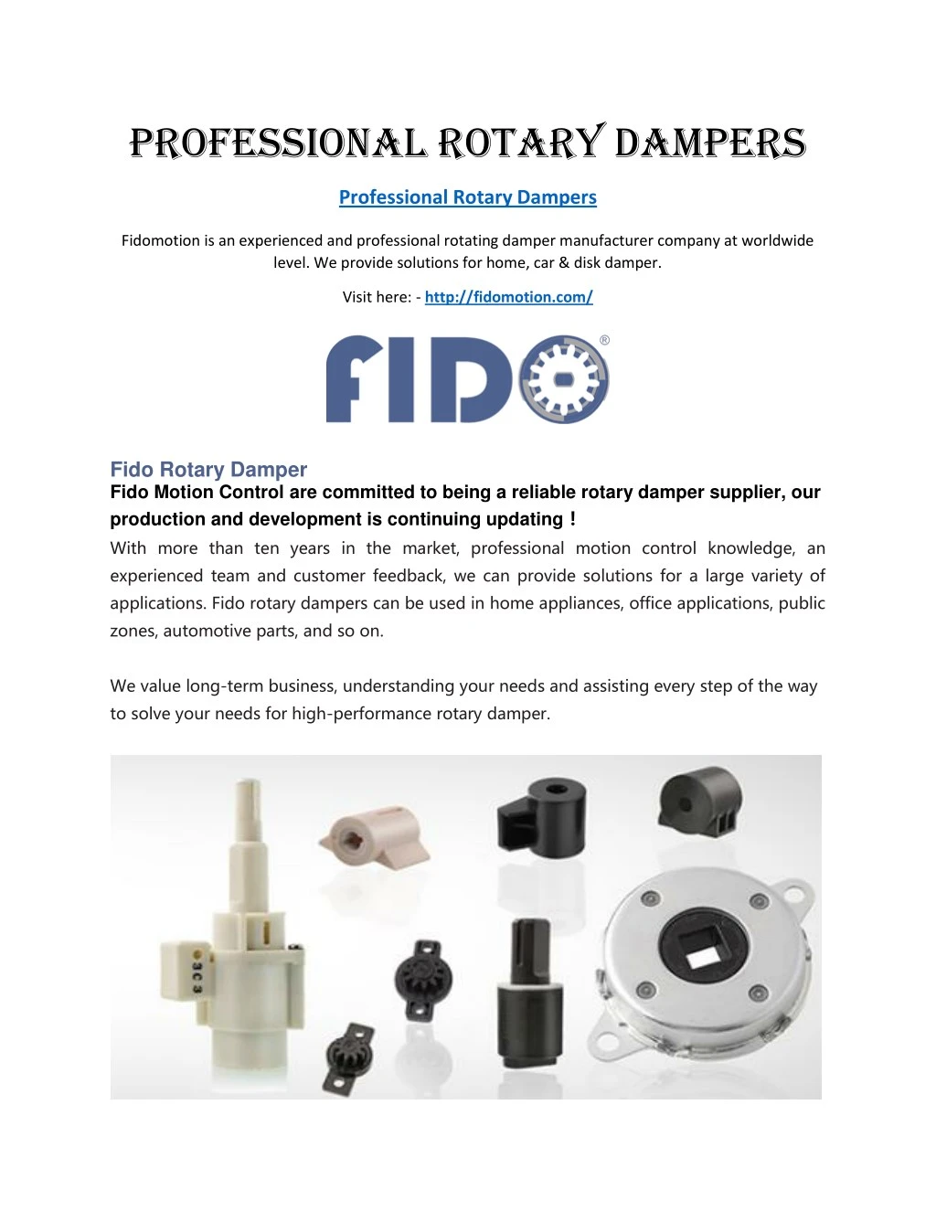 professional rotary dampers