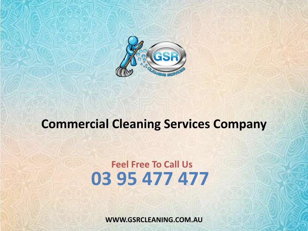 commercial cleaning services company