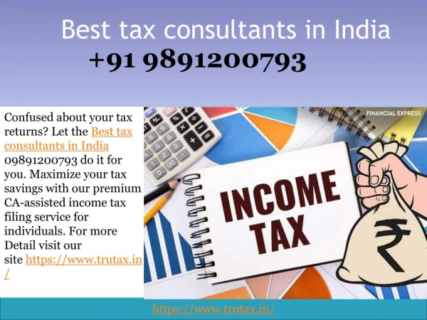 Get the Best tax consultants in India 09891200793