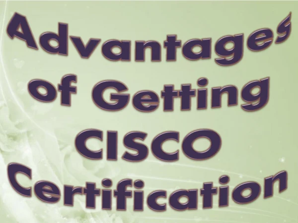 Benefits of Getting CISCO Certification