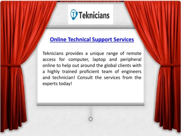 Online Technical Support Services