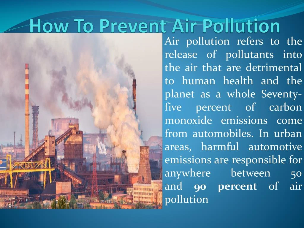 how t o prevent air pollution