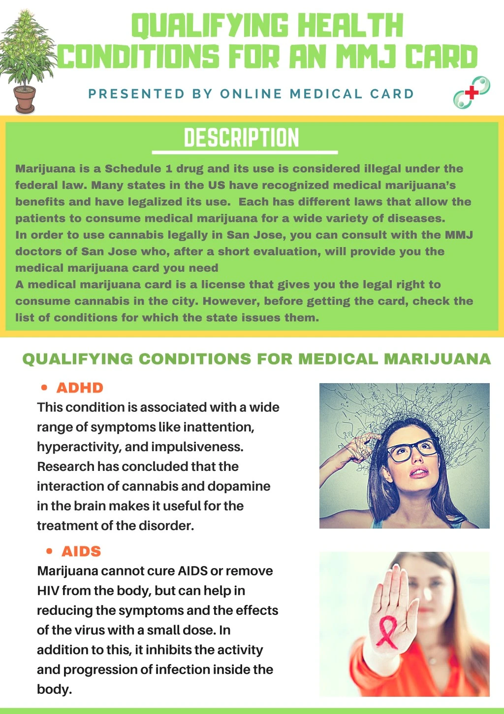 qualifying health conditions for an mmj card