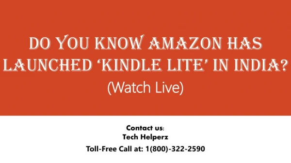 Amazon Launches ‘Kindle Lite’ in India. (Here's the best guide for you)