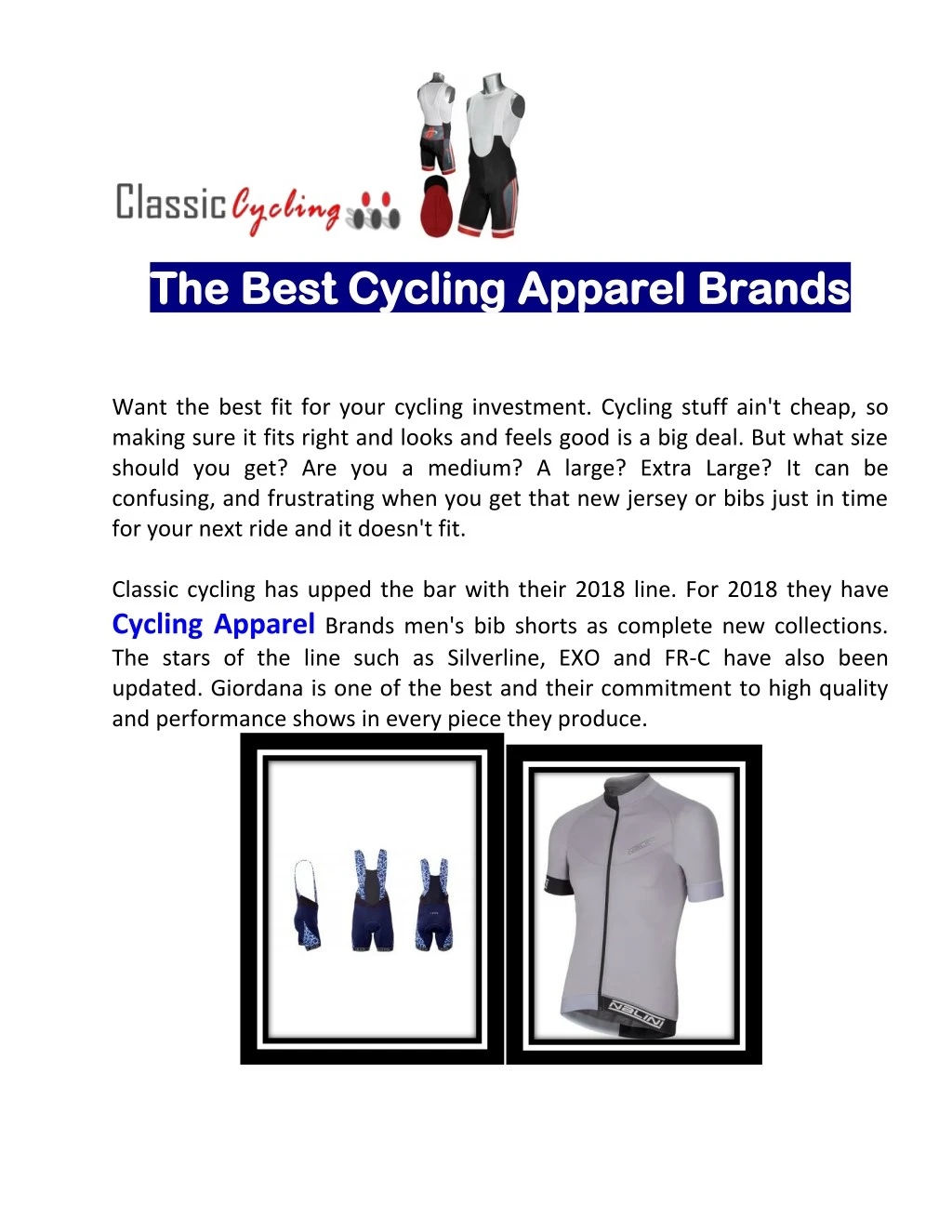 cycling apparel brands apparel brands want