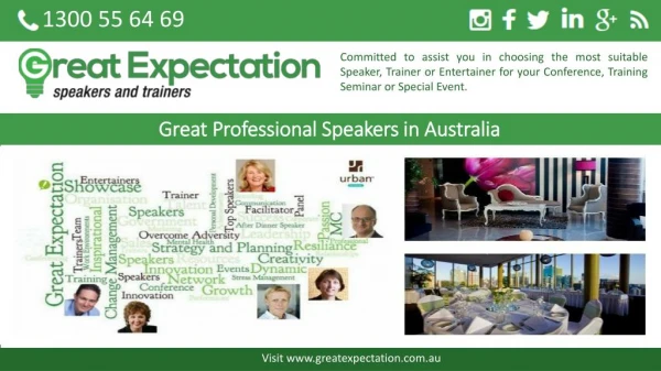 Great Professional Speakers in Australia