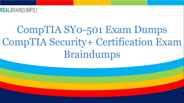 SY0-501 Braindumps With Exam Question Answers - Realbraindumps