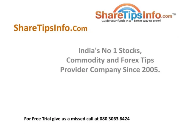 Get Intraday trading tips From Indian stock market