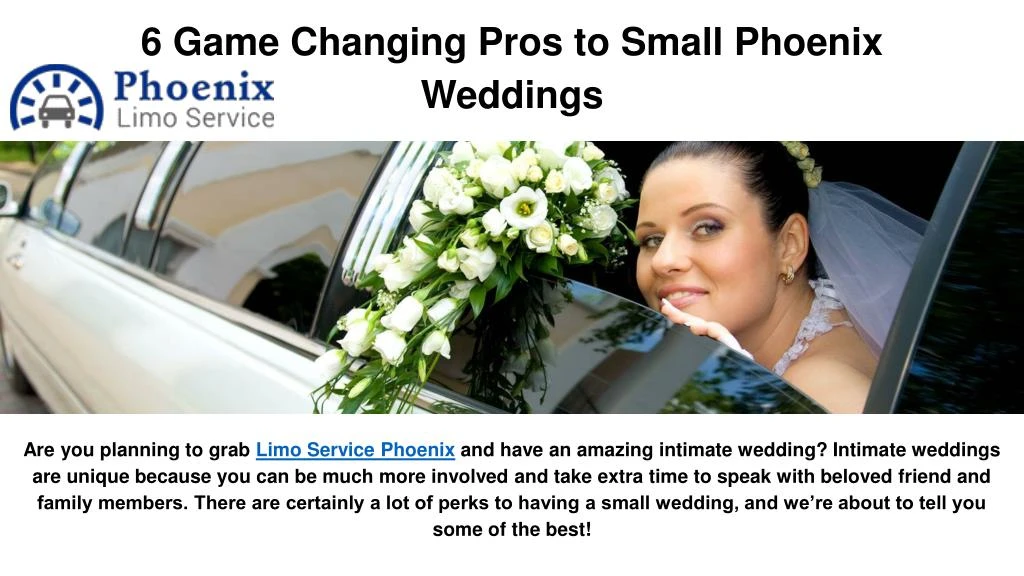 6 game changing pros to small phoenix weddings