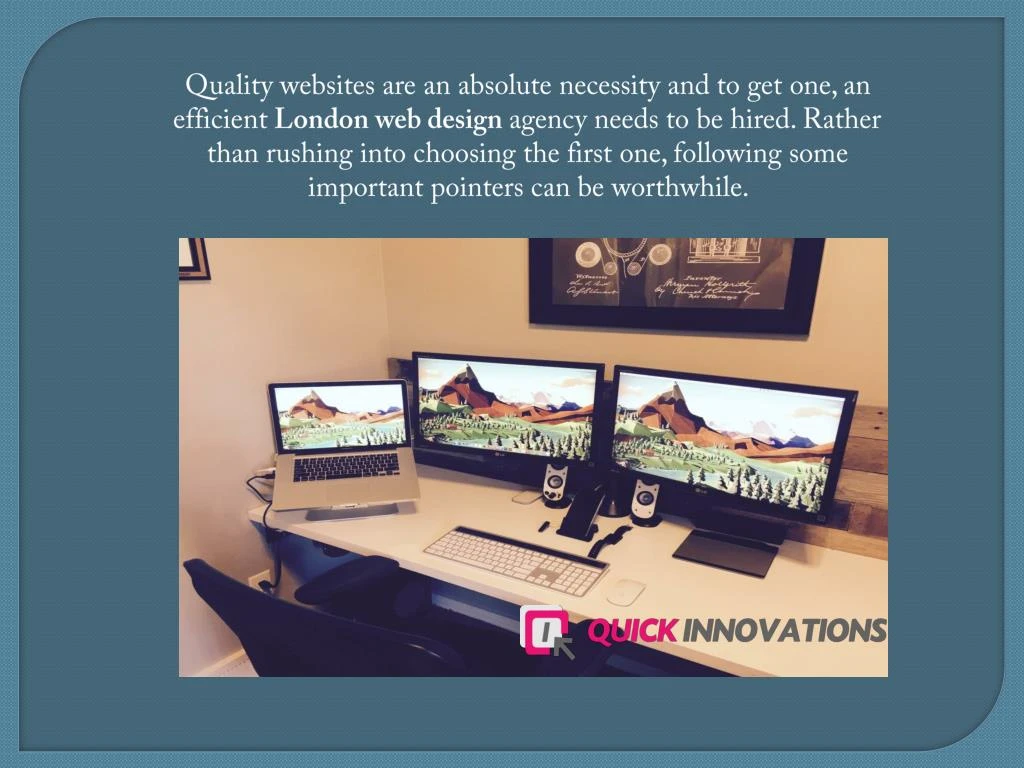 quality websites are an absolute necessity