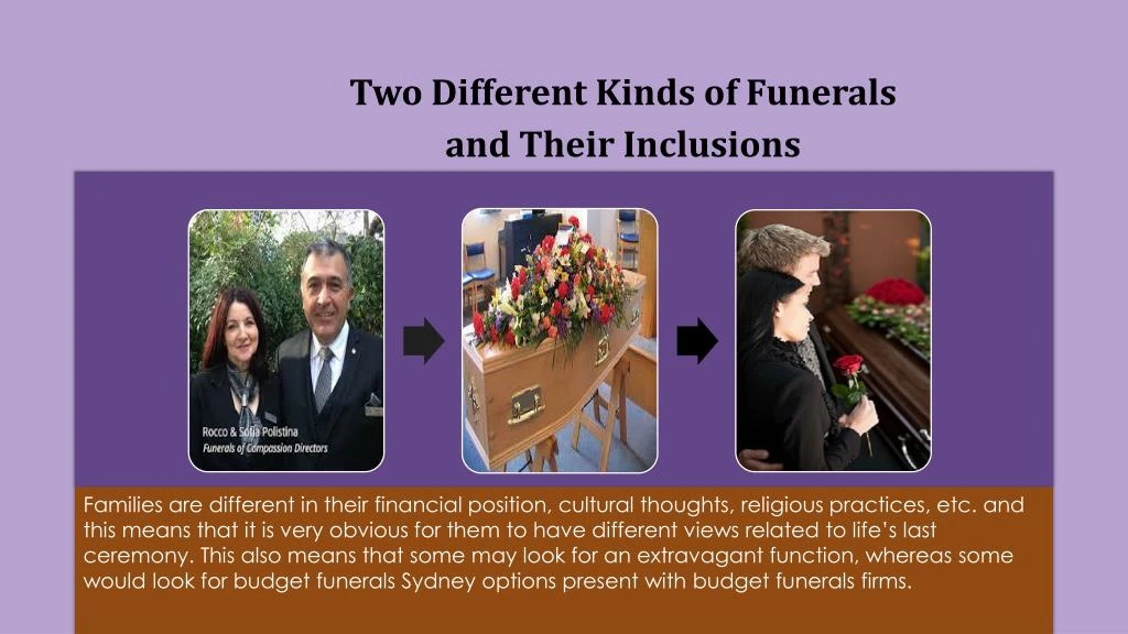 two different kinds of funerals and their
