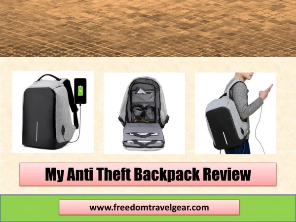 My Anti Theft Backpack Review