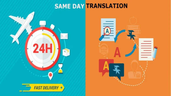 Why is the necessity of the same day translation increased?