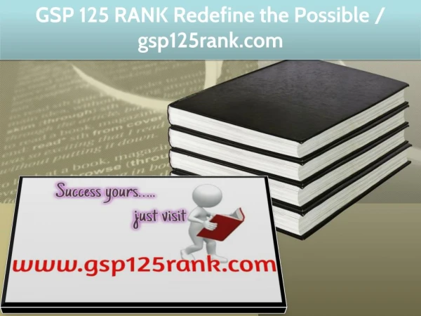 GSP 125 RANK Redefine the Possible / gsp125rank.com