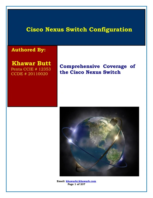 Comprehensive Coverage of the Cisco Nexus Switches pdf