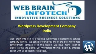 Wordpress Development Company India - slide 1