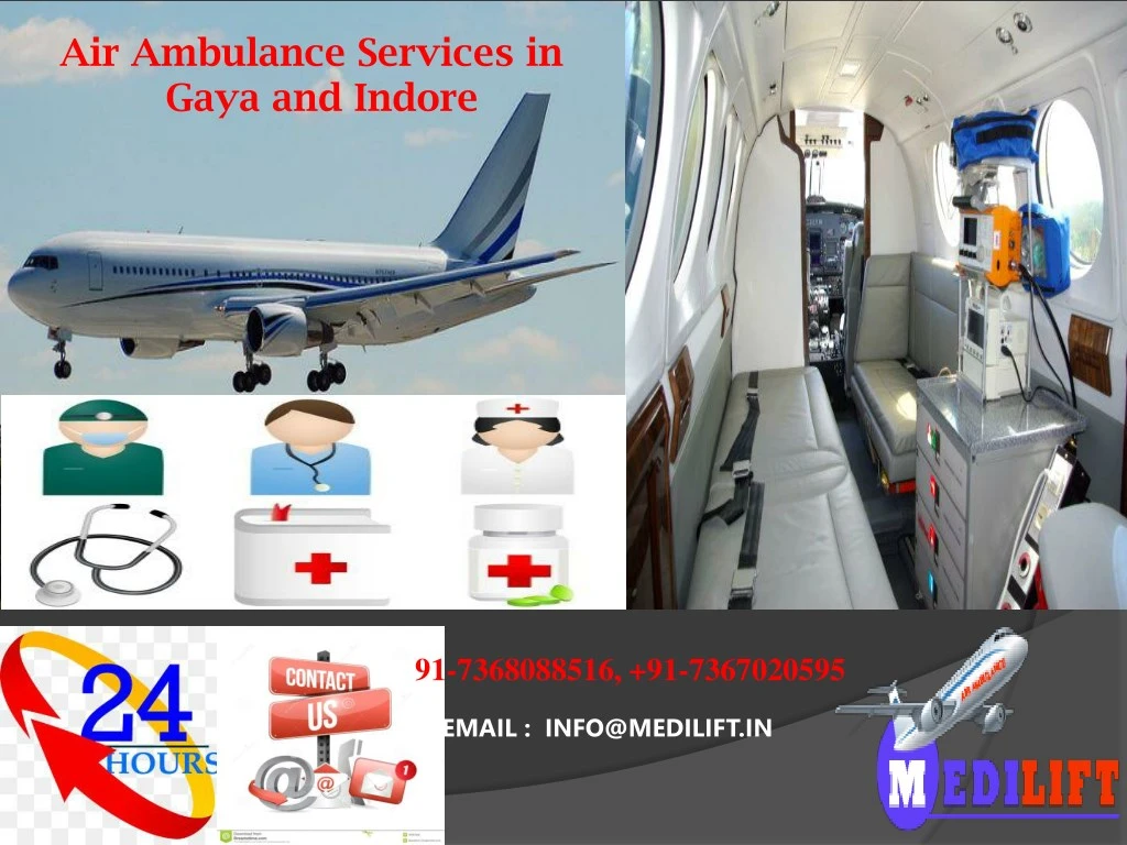 air ambulance services in gaya and indore