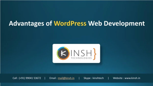 advantages of wordpress web development