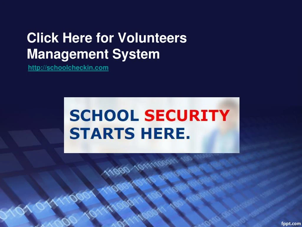 click here for volunteers management system