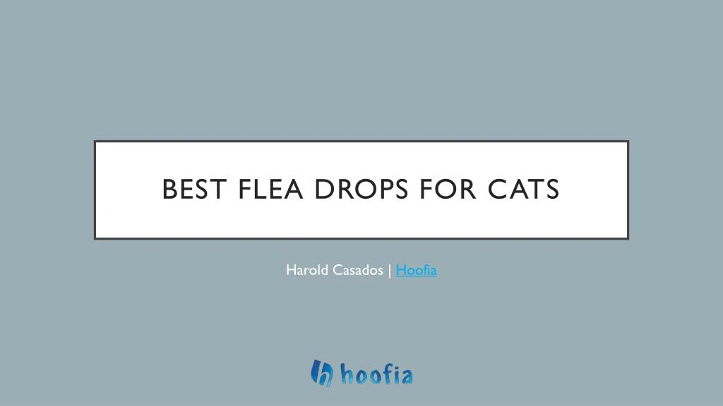 best flea drops for cats