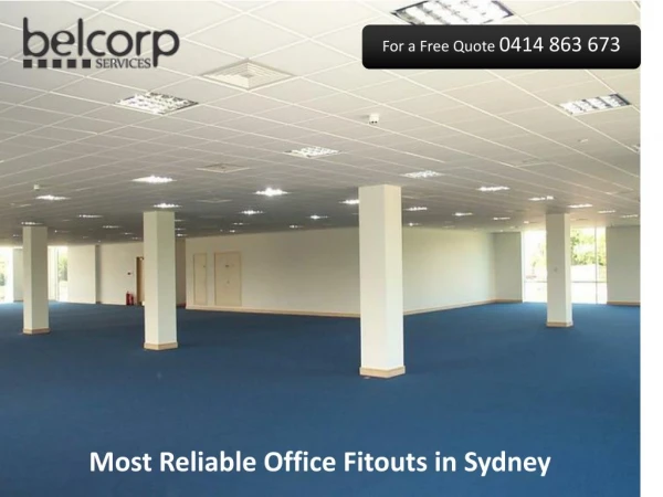 Most Reliable Office Fitouts in Sydney