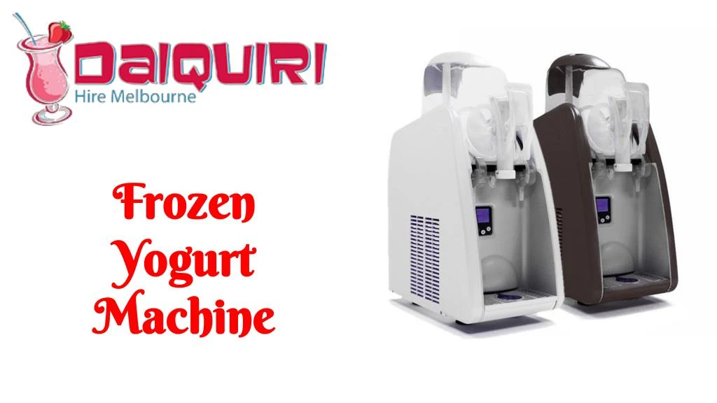 frozen yogurt machine