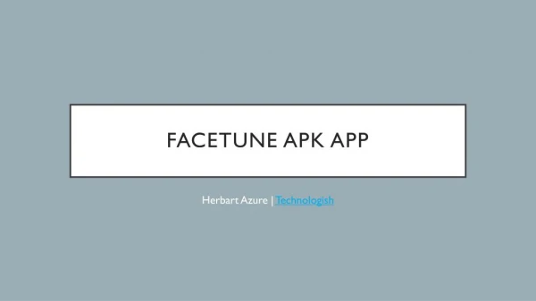 Facetune Apk Free Download for Android