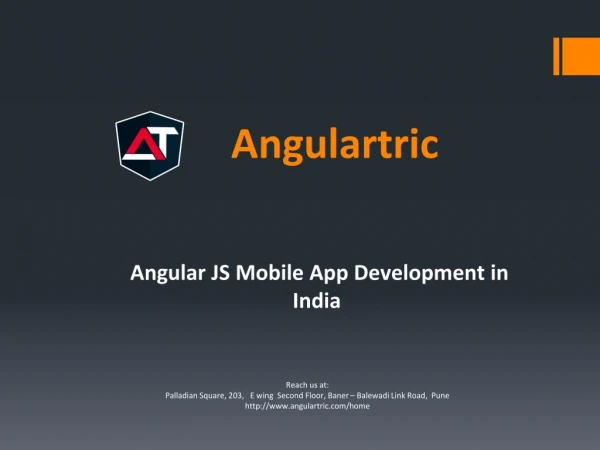 Angular JS Development, Website Development Company in India - Angulartric
