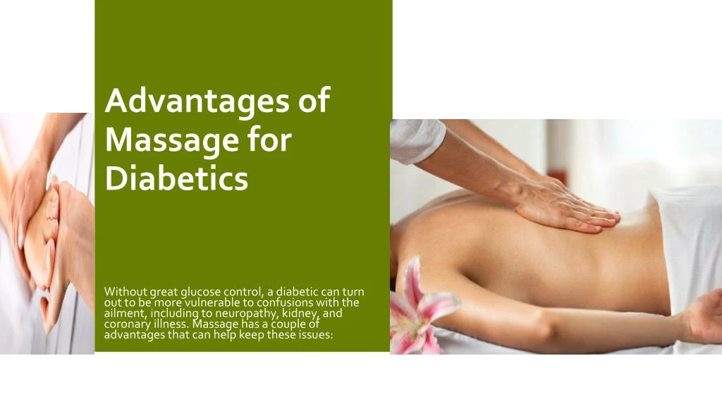 advantages of massage for diabetics