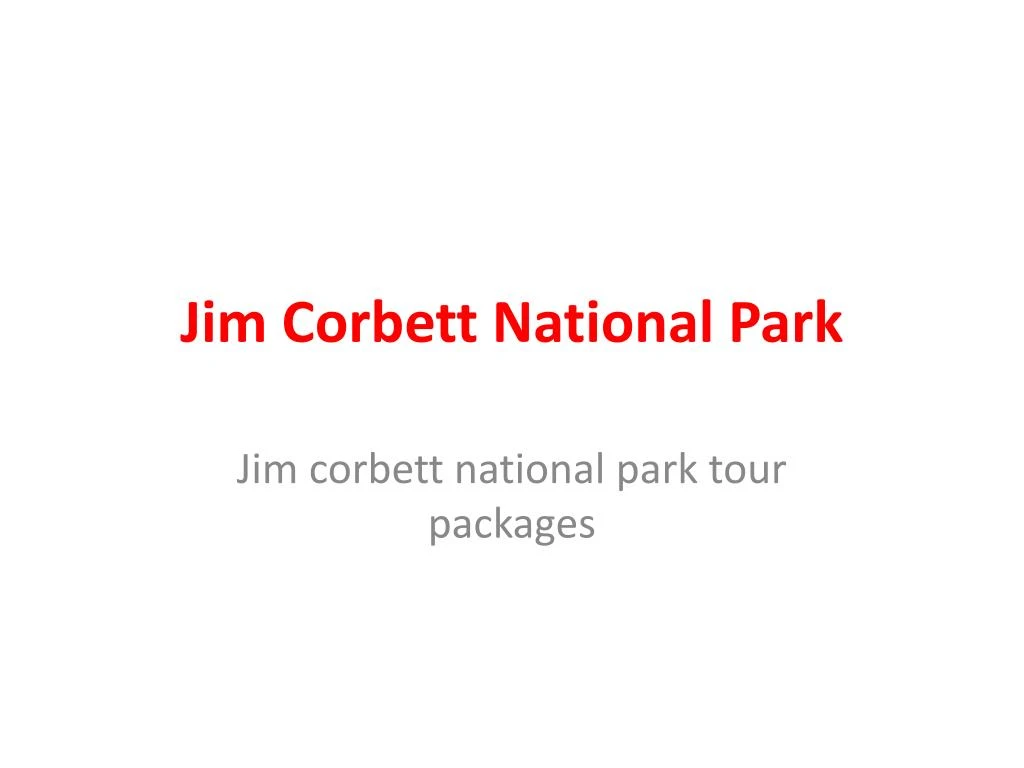 jim corbett national park