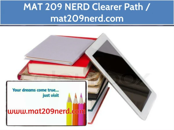 MAT 209 NERD Clearer Path / mat209nerd.com