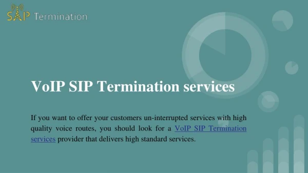 VoIP SIP termination services provider