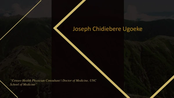 Joseph Chidiebere Ugoeke - Censeo Health Physician Consultant From New York