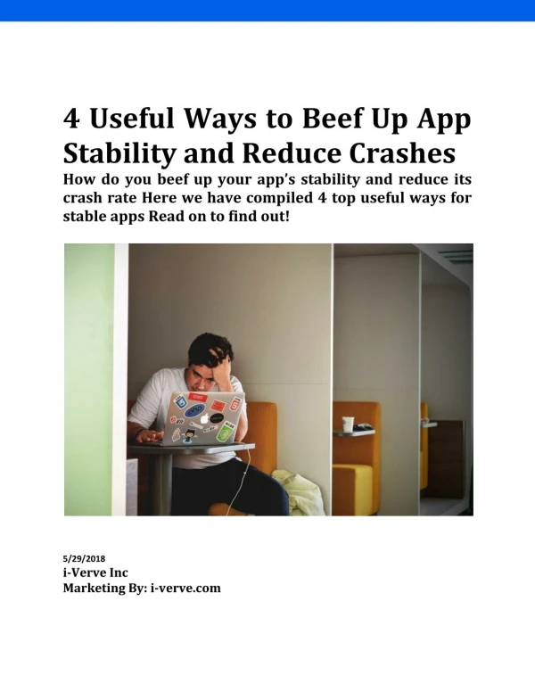 How to Beef UP Your App’s Stability and Reduce Crash Rate?