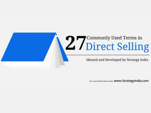 27 commonly Used Terms in Direct Selling