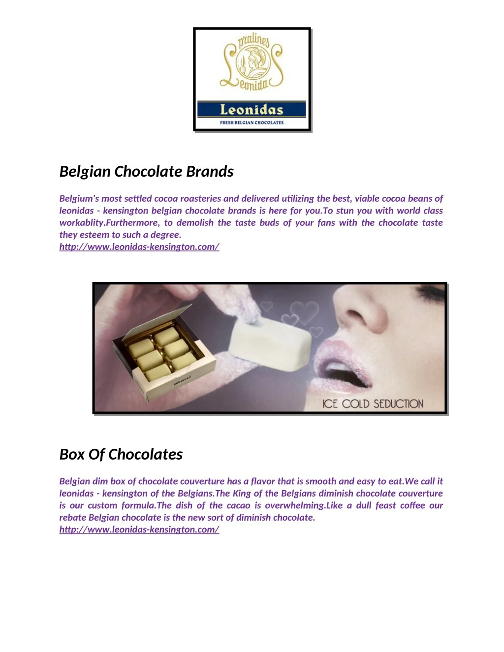 belgian chocolate brands