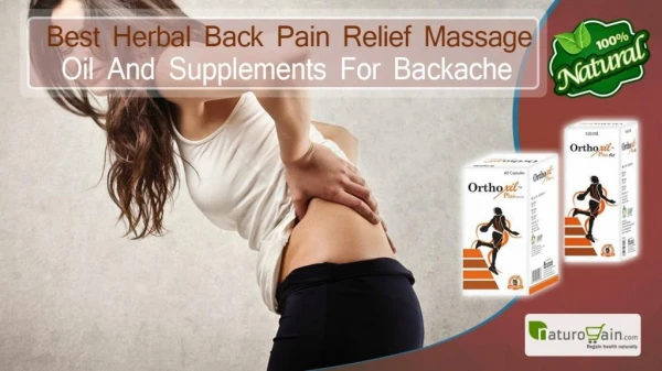 Best Herbal Back Pain Relief Massage Oil and Supplements for Backache