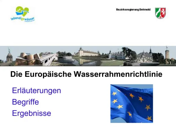 Die Europ ische Wasserrahmenrichtlinie