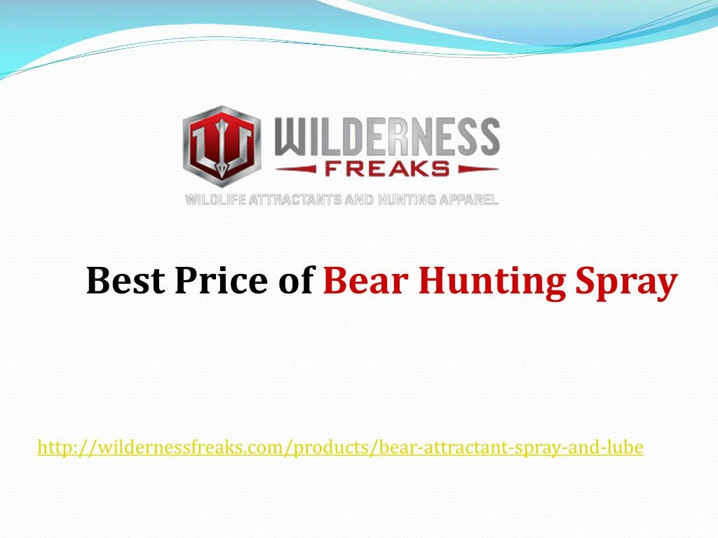 best price of bear hunting spray