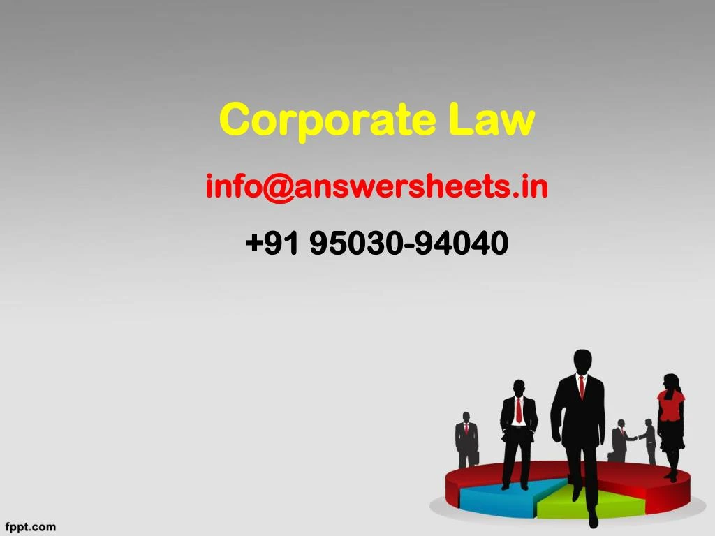 corporate law info@answersheets in 91 95030 94040